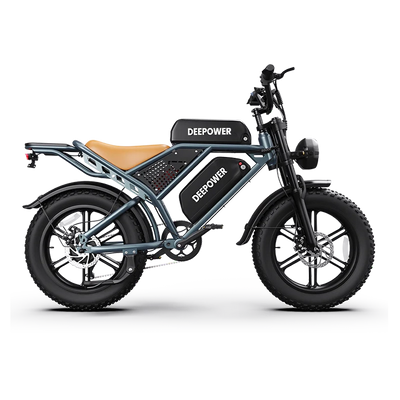 DEEPOWER QS7 dual battery fat tire electric mountain bike
