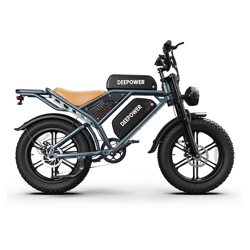 DEEPOWER QS7 dual battery fat tire electric mountain bike