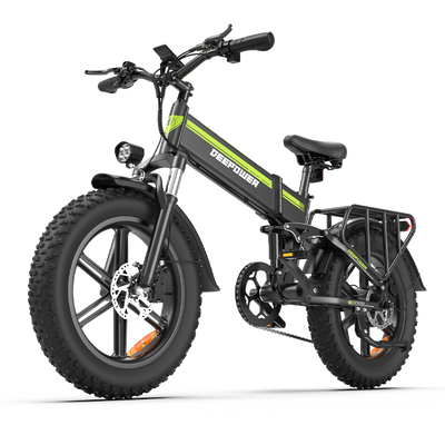 Deepower H20Pro foldable all terrain fat tire electric bike with rear rack