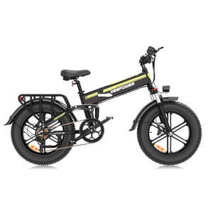 Deepower H20Pro folding fat tire all terrain electric bike with rear rack